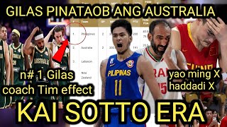 GILAS PINATAOB ANG AUSTRALIA KAI ERA NAG SIMULA NA KAYA MAG DOMINATE SA ASIA [upl. by Lionello503]