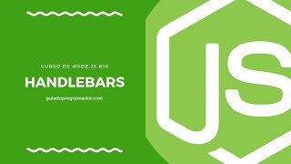 Curso de Nodejs  Handlebars 19 [upl. by Eednil]