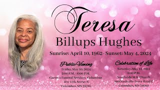 Teresa Billups Hughes Funeral Service [upl. by Amahcen]