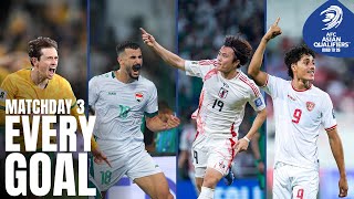 Marhoons incredible freekick and more  Every Goal – Matchday 3  AFC Asian Qualifiers™ Road to 26 [upl. by Bamby]