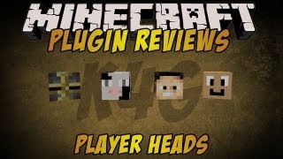 Minecraft Player Heads V200037 Plugin for CraftBukkit [upl. by Amil]