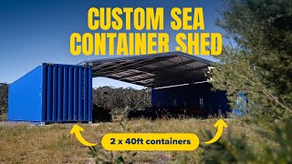 40ft Sea Container Shed Modification [upl. by Bourque]