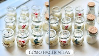 CÓMO HACER VELAS PASO A PASO  VELAS AROMÁTICAS SOUVENIR PARA FIESTAS [upl. by Liahcim]