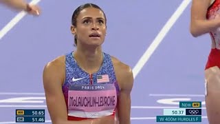 Sydney McLaughlin Wins Gold Medal in Womens 400m Hurdles Final at Paris Olympics 2024 [upl. by Mya]