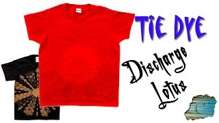 How to Tie Dye Discharge Lotus Bleach [upl. by Ackler]