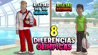 8 DIFERENCIAS OLÍMPICAS ENTRE ATLETAS DEL 1ER MUNDO VS LATINOAMERICANOS [upl. by Esinad]