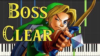 The Legend of Zelda Ocarina of Time  Boss Clear  Piano Synthesia [upl. by Atiken]