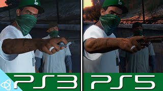 GTA 5  PS3 vs PS5 Grand Theft Auto V  Side by Side [upl. by Selma814]