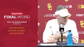 Postgame Press Conference USC vs Wisconsin [upl. by Ainyt]