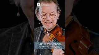 Henle Masterclass  Tutorial by Ingolf Turban on Kreutzers Etudes for Violin solo [upl. by Ahsemal]