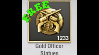 Warpath  How to get Free Gold Officer Statues Do it now [upl. by Aelyk]