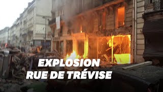 Les images de lexplosion à Paris rue de Trévise [upl. by Odlaumor323]