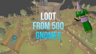 Loot From 500 Gnome Pickpockets May 2024 OSRS Update [upl. by Reffotsirhc]