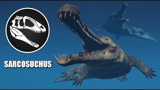 Sarcosuchus vs Mosasaurus  Jurassic World Evolution 2 Mods 4K 60FPS [upl. by Jesselyn]