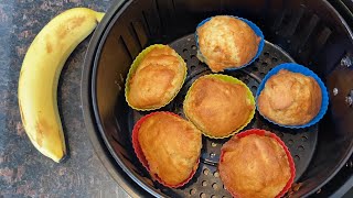 Air Fryer Banana Bread Muffins Recipe [upl. by Eeryk550]