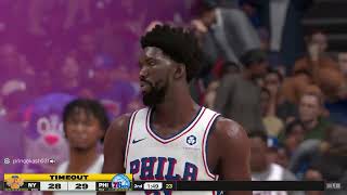 NBA 2K25  Knicks  76ers  Play Now Online PS5 [upl. by Vassily283]