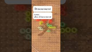 Denouement Word Definition amp Pronunciation  Satisfying Crafts  dictionary word denouement [upl. by Thurlow]