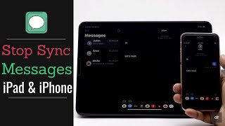 Stop Sync Messages on iPad and iPhone  Unsync iMessages from iPad and iPhone [upl. by Wales]