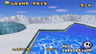 N64 Sherbet Land  Mario Kart Double Dash Custom Track [upl. by Shawna132]