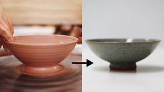 How to Make a Stoneware Pottery Bowl from Beginning to End — Narrated Version [upl. by Eedahs79]