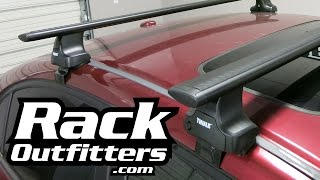 Best Roof Rack for Honda Civic Sedan the Thule 480R AeroBlade from Rack Outfitters [upl. by Acimahs457]