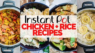 4 FAST amp EASY Instant Pot Chicken and Rice Dinners [upl. by Edya]