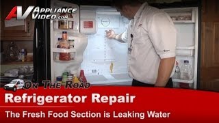 Samsung Refrigerator Repair  Fresh Food Section Is Leaking Water  Sensor [upl. by Harlene]