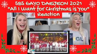 SBS Gayo Daejeon 2021 quotAll I Want For Christmas is Youquot Reaction [upl. by Calvo]