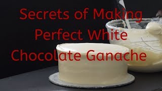 White Chocolate Ganache  Spreadable and Yummy White chocolate Ganache  Perfect white Ganache [upl. by Ellered]