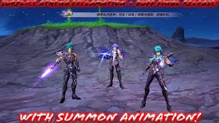 Saint Seiya Awakening  Surplice Athena Exclamation with Buff for Final Release Summon Animation [upl. by Auburta]