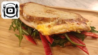 PanFried Eggy Bread Sandwich with cheese You havent had a better warm sandwich yet [upl. by Kauffmann257]