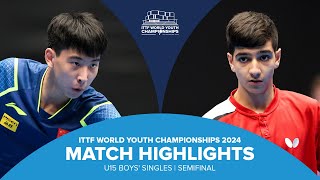 Li Hechen vs Benyamin Faraji  U15 BSSF  ITTF World Youth Championships 2024 [upl. by Seko]