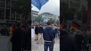 Mahnwache in Mannheim Marktplatz 02062024 mit Gegendemo [upl. by Ardnu]