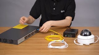 Application of PoE Gigabit RJ45 to SFP Media Converter  FS [upl. by Macmillan]