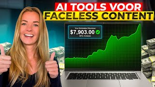 Top 4 AI Tools voor Faceless Content Zonder Jezelf Te Filmen €100 PER DAG [upl. by Liahus456]