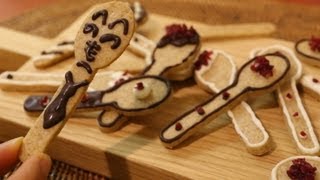 MUJI Spoon Shaped Cookies Japanese Interesting DIY Candy [upl. by Nodnab]