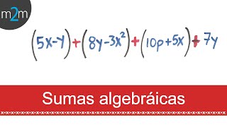 Suma de expresiones algebraicas [upl. by Lukey662]