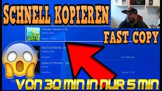 Fortnite Update PS 4 schnell kopieren Fast Copy PS4 Update [upl. by Maryjane519]