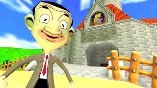 Mr Bean in Super Mario 64 FOR REAL [upl. by Mora159]