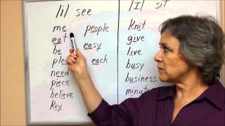 How to Pronounce English Vowels i see and ɪ sit  American English Pronunciation Accent [upl. by Pepita]