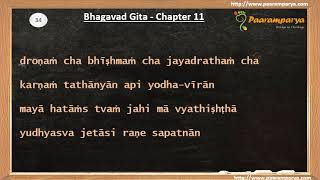 Bhagavad Gita Chapter 11  Verses [upl. by Wainwright]