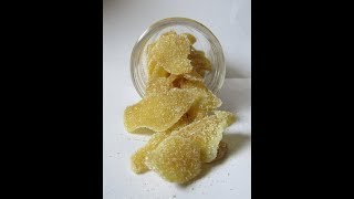 How to make Candied Ginger  Crystallized Ginger amp Ginger Simple Syrup [upl. by Sinnej308]