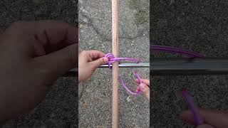 Cross binding rope knot technique for smooth objects knot [upl. by German]