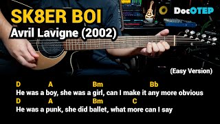 Sk8er Boi  Avril Lavigne Easy Guitar Chords Tutorial with Lyrics [upl. by Llennod183]