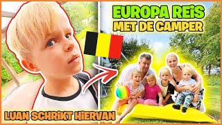 LUAN iS TELEURGESTELD OP VAKANTiE  😜  Europa reis   land1 België 🇧🇪  Bellinga Vlog 2900 [upl. by Mauri599]