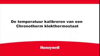 Temperatuur kalibreren van een Chronotherm thermostaat  Honeywell Home [upl. by Kandy]