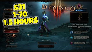 Level a Wizard in 15 hrs Diablo 3 Season 31 Starter Guide [upl. by Vaules]