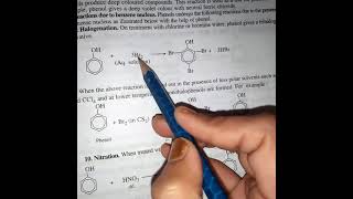 Phenol react with bromine water and CS2  class 12th  organic chemistry  reaction tricks [upl. by Hal]