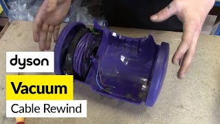 How to replace the Dyson cable rewind on a Dyson DC05 [upl. by Lissi]