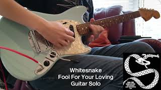 Whitesnake  Fool For Your Loving Guitar Solo Cover [upl. by Dodie]